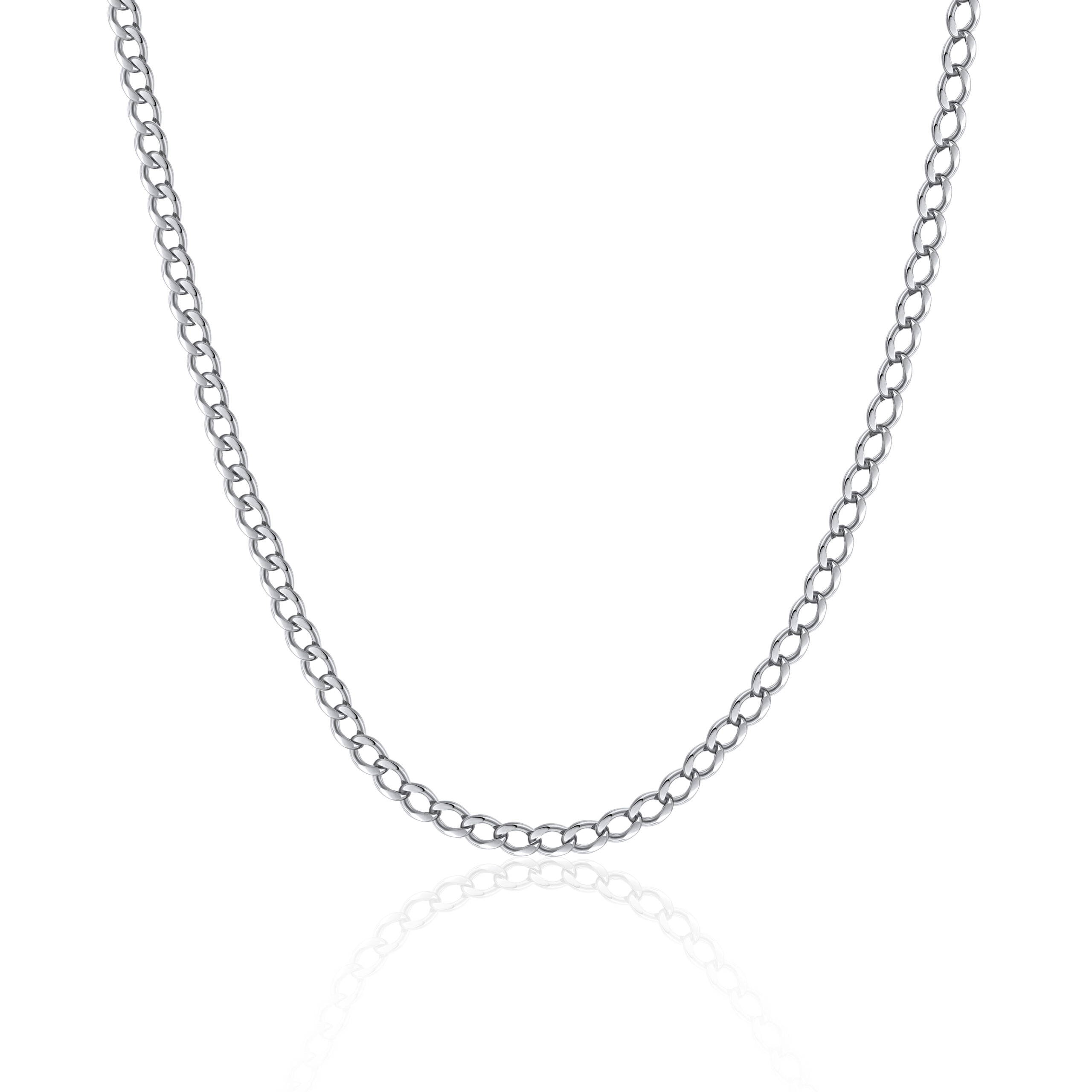 Silver Chain Necklace, Thin Chain Necklace, Stacking Necklace