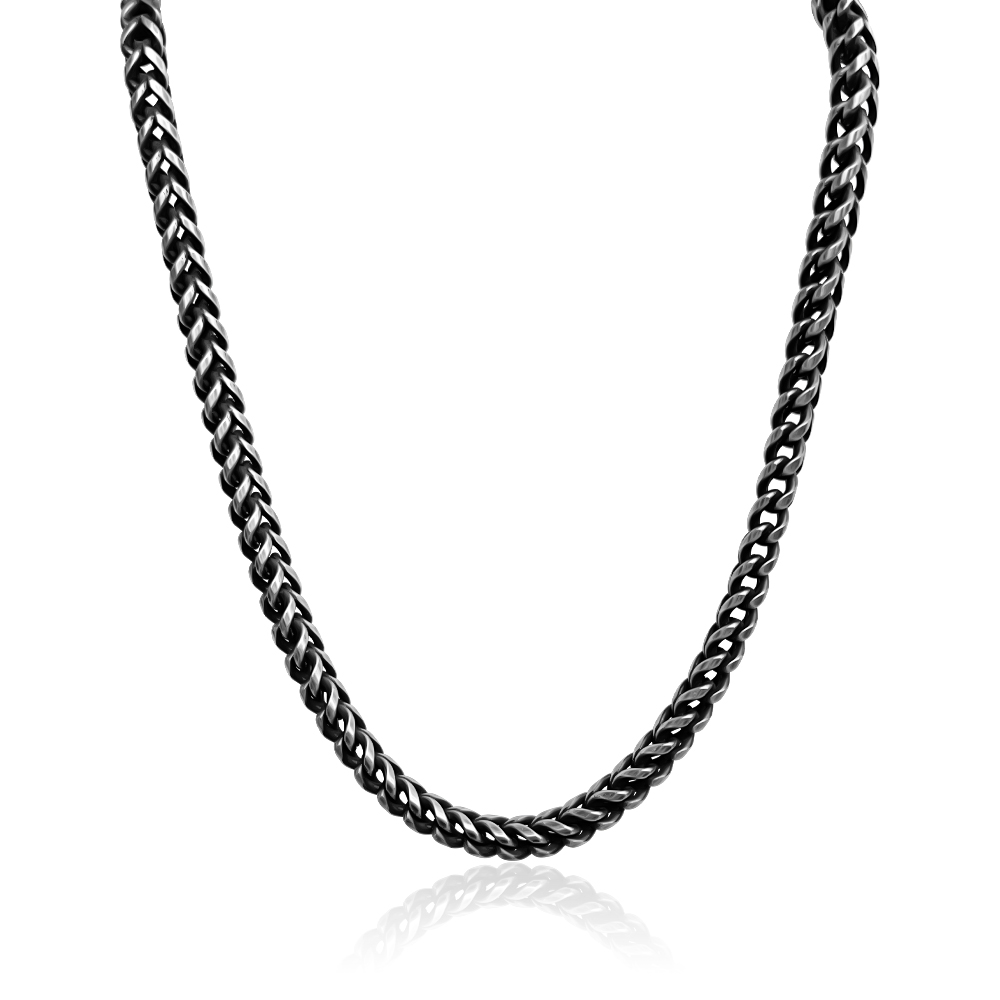Gunmetal and Crystal Drop Chain Necklace – Meira T Boutique