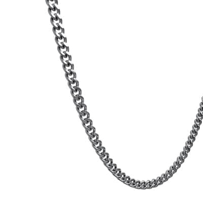 Mens Thin Silver Curb Chain | 20 Inches | 4mm Width