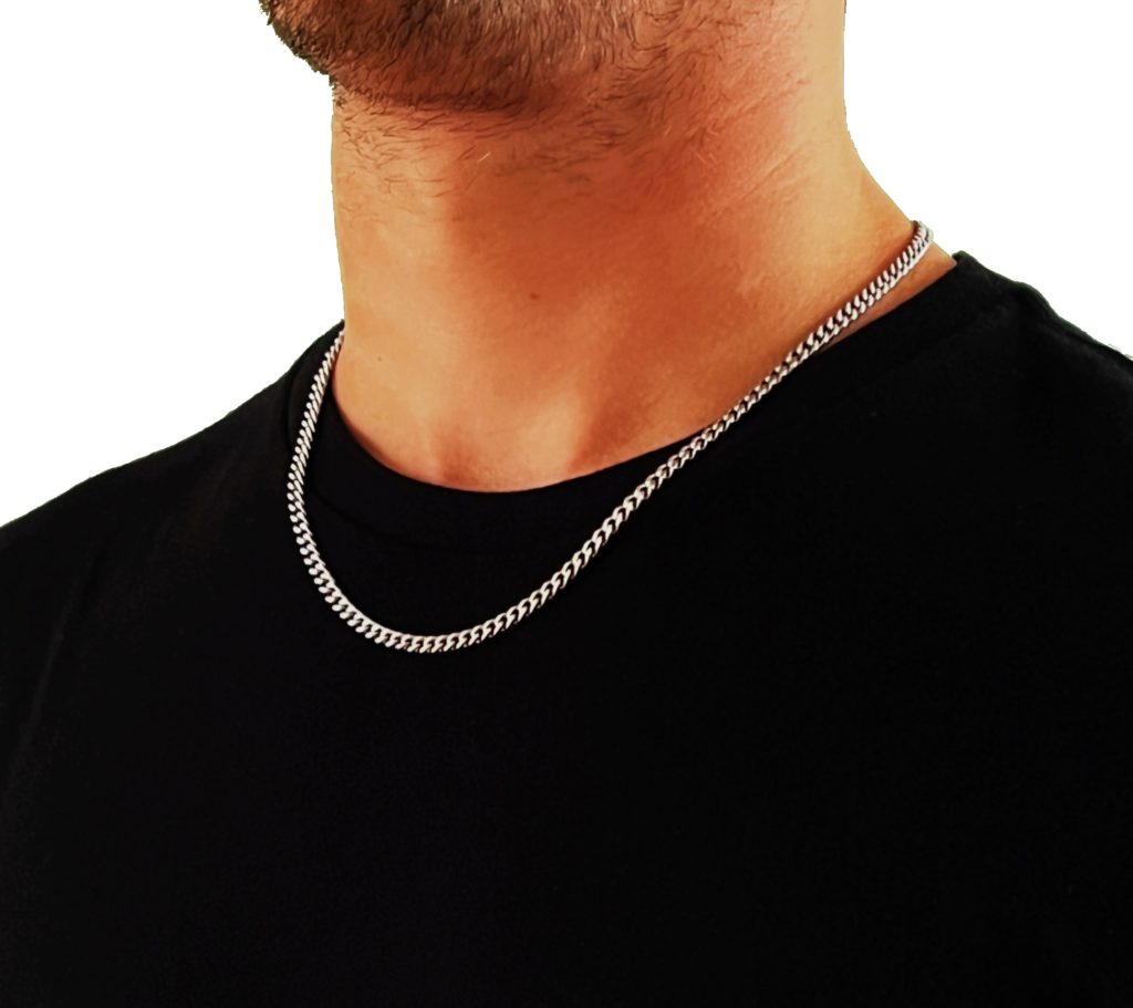 Mens Thin Silver Curb Chain 4mm Width Alfred Co London   Untitled 5 Copy 1024x911 