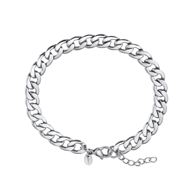 Mens Silver Cuban Bracelet - 7mm CubanSlim