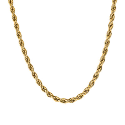 Gold Rope Chain Necklace 6mm