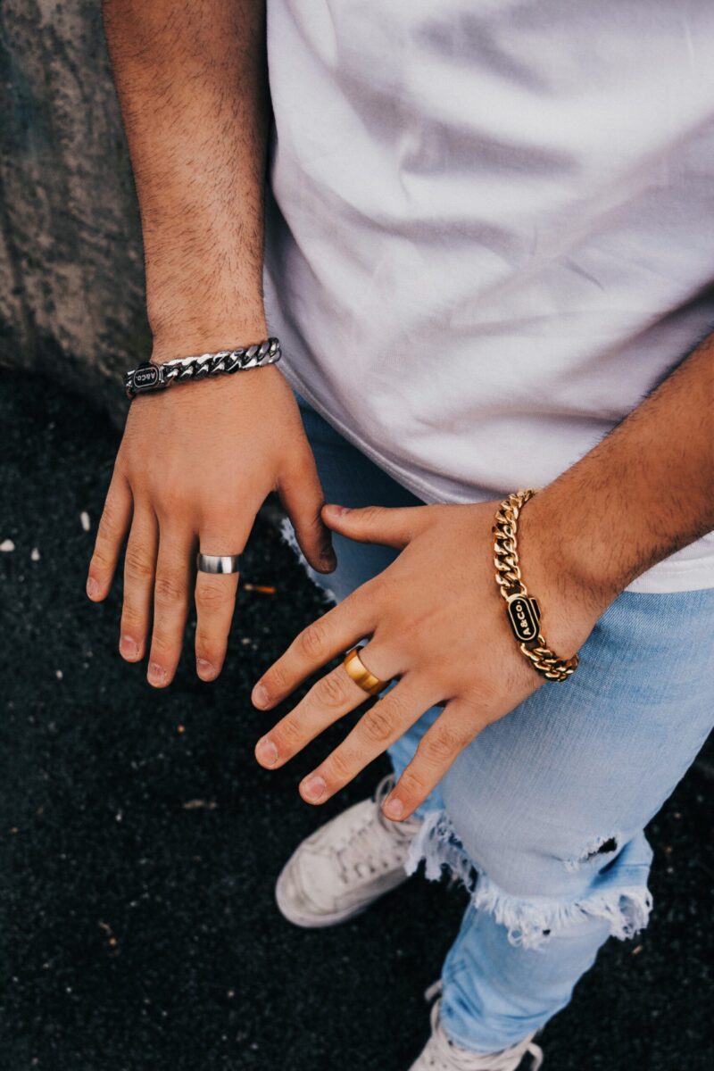 Heavy Gold & Silver Bracelets