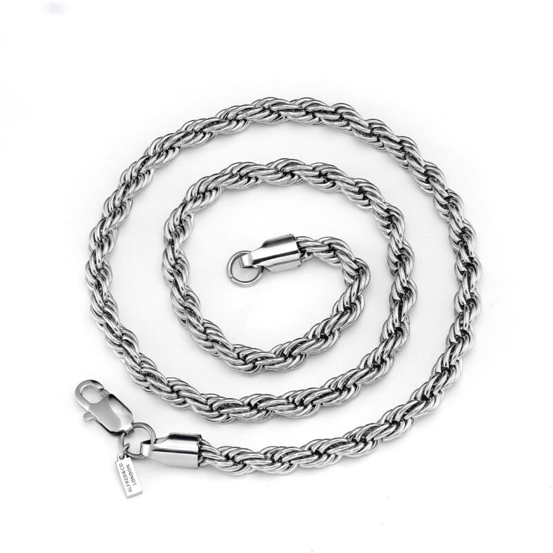 Silver Rope Chain 6mm