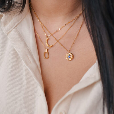 Gold Moon Necklace