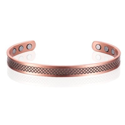 Copper Magnetic Bracelet Arthritis Pain Relief Bangle Healing Therapy 99.9%  Pure