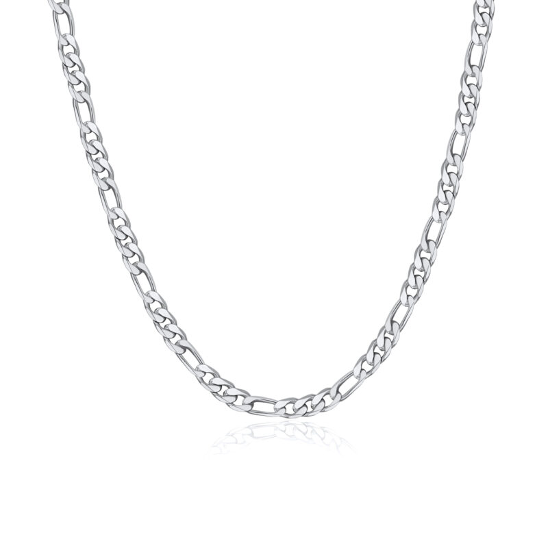 Silver Figaro Chain Necklace