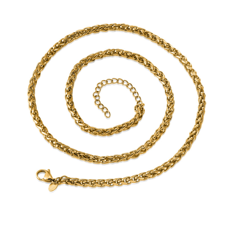 WHEAT CHAIN (GOLD) | 4MM WIDTH - Image 5