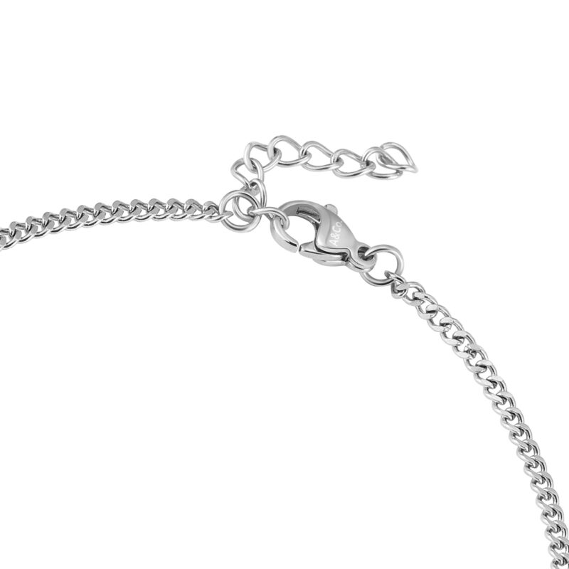 Thin Silver Curb Bracelet