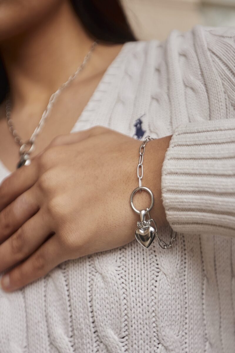 Silver Heart Bracelet