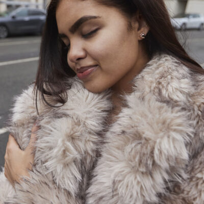 Rose Gold Heart Earrings