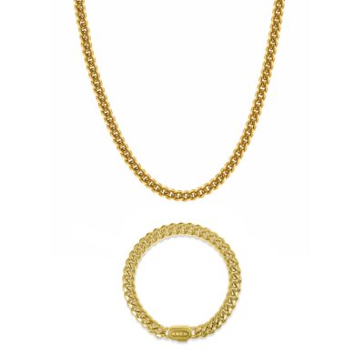 Gold Cuban Chain Necklace 6mm Width