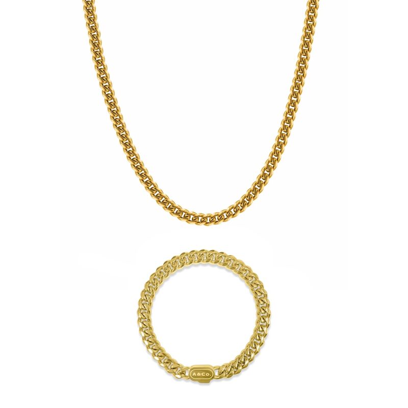 Gold Cuban Chain Necklace 6mm Width