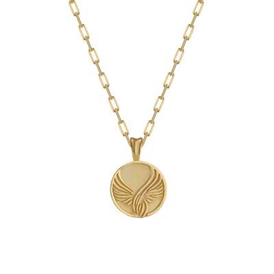 Angel Necklace (Gold) | 925 Silver