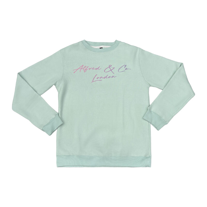 Mint Green Jumper Purple Signature