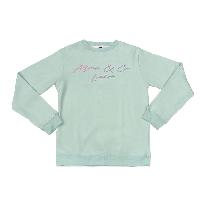 Mint Green Jumper Purple Signature